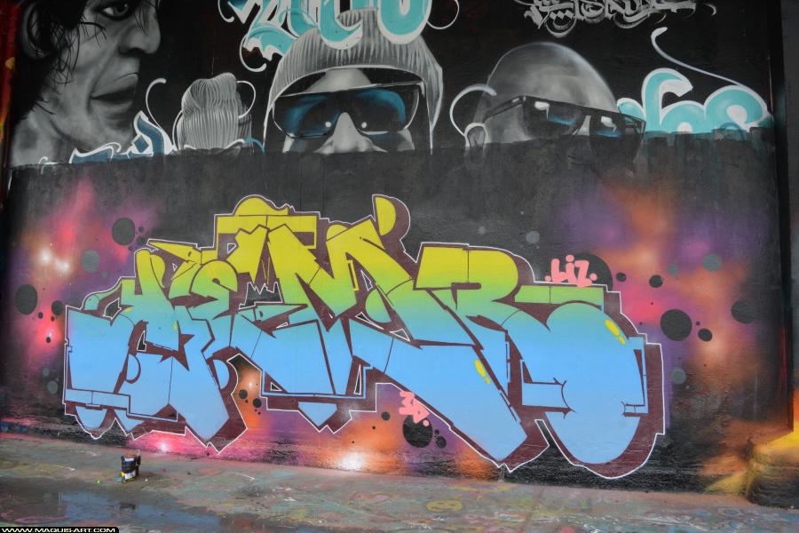 Graffiti de Kemr à L'Aérosol Paris (15 février 2018)