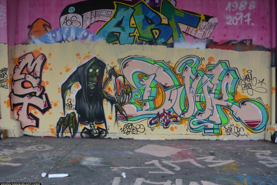 Graffiti de Djuk à L'Aérosol Paris (17 février 2018)