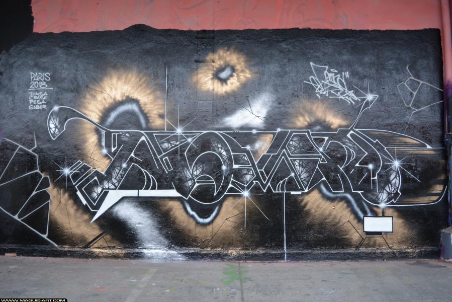 Graffiti de Nomad à L'Aérosol Paris (17 février 2018)
