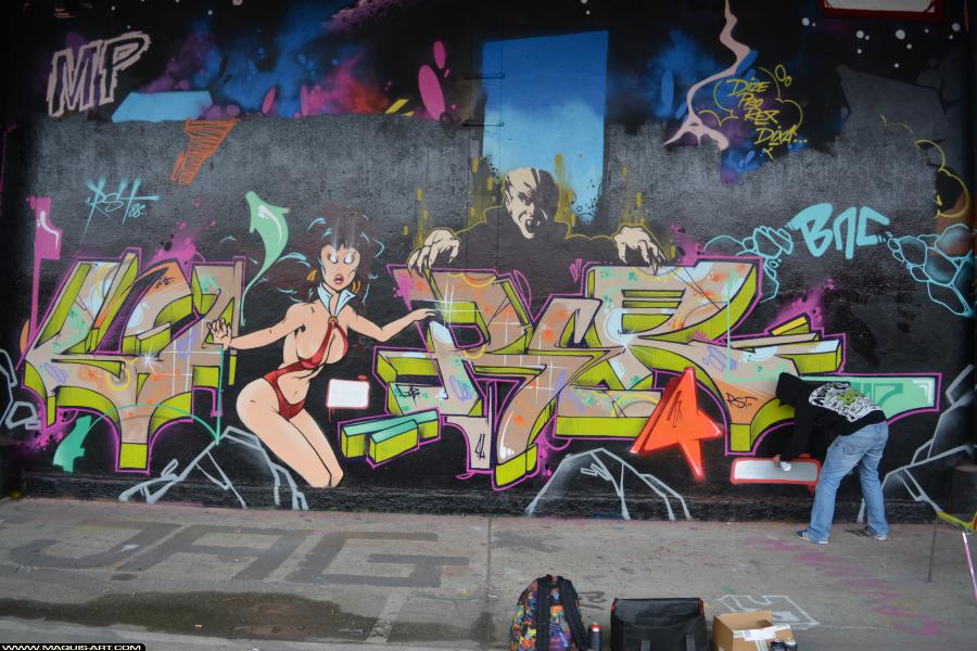 Graffiti de Gabone à L'Aérosol Paris (17 février 2018)