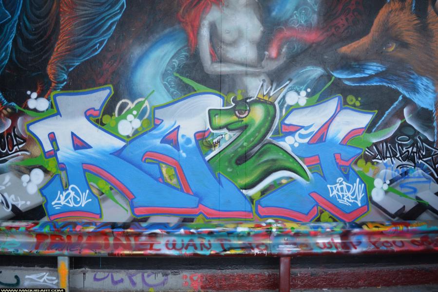 Graffiti de Razy à L'Aérosol Paris (17 février 2018)