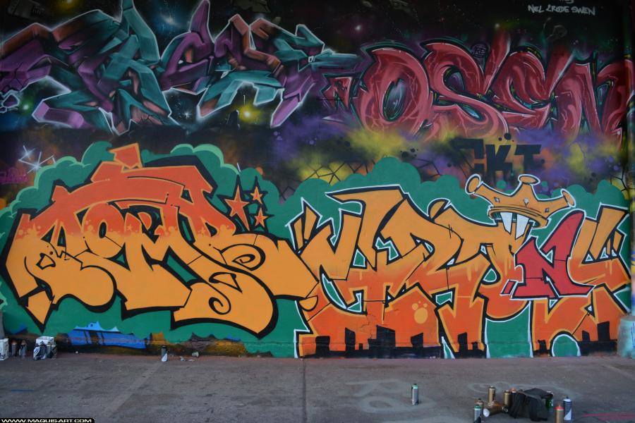 Graffiti de Tomb et ??? à L'Aérosol Paris (17 février 2018)