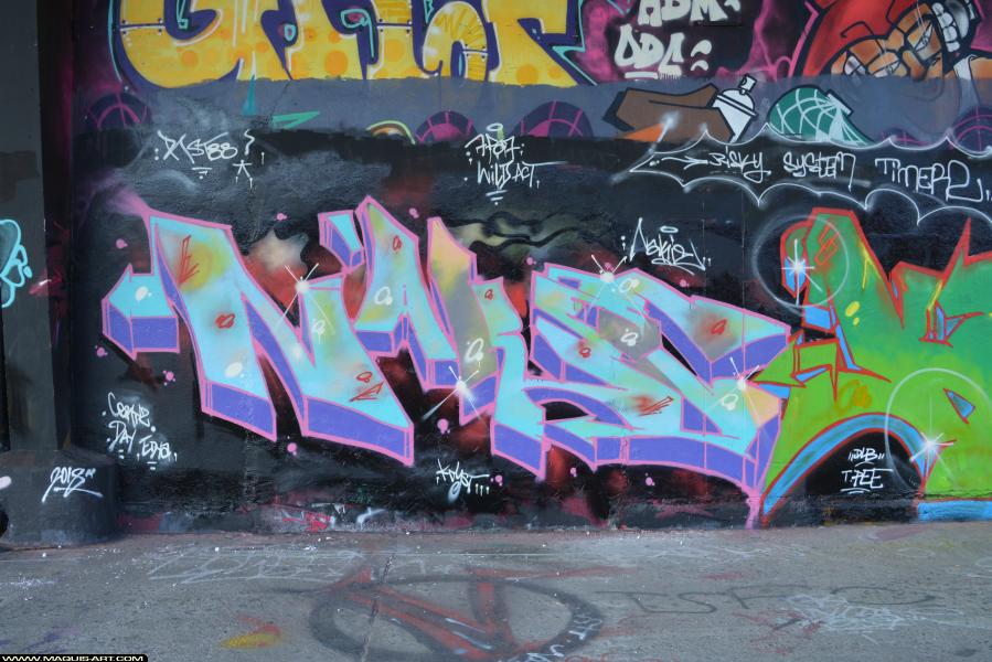 Nakie - Artiste Graffiti au Wall of Fame L'Aérosol