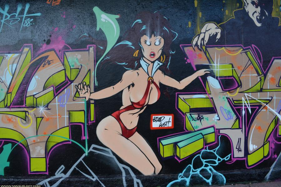 Graffiti de Gabone à L'Aérosol Paris (17 février 2018)