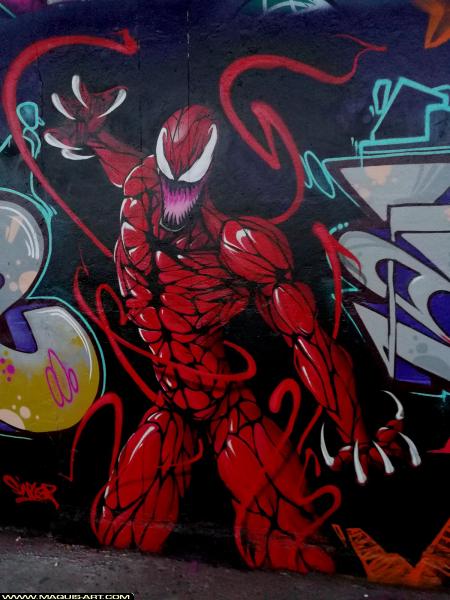 Graffiti de Sintez à L'Aérosol Paris (21 février 2018)