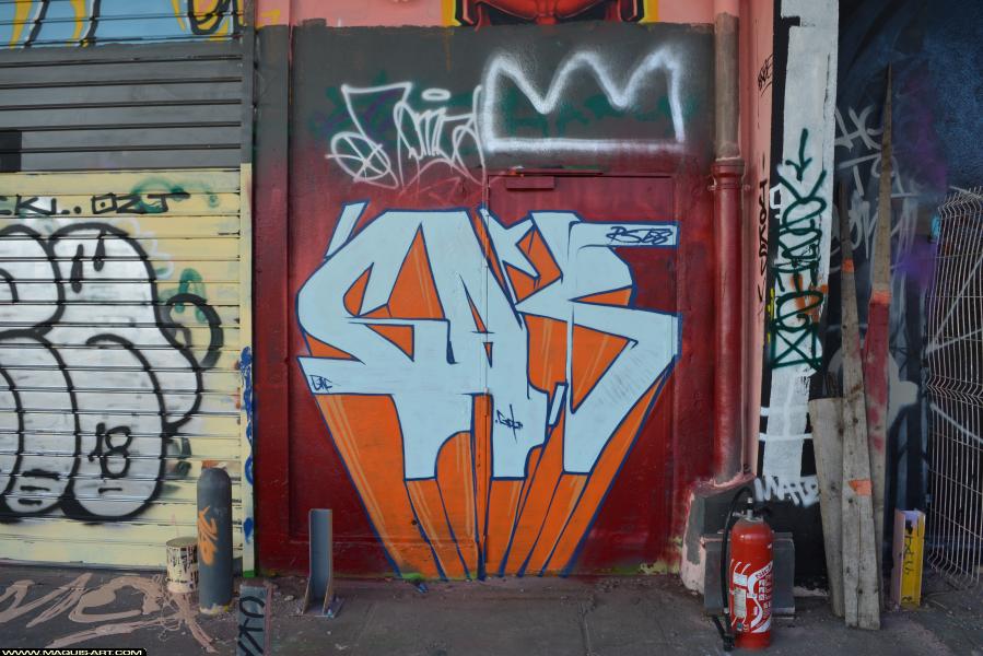 Graffiti de Gabone à L'Aérosol Paris (24 février 2018)