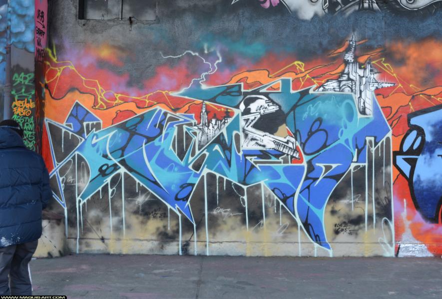 Graffiti de Func88 à L'Aérosol Paris (24 février 2018)