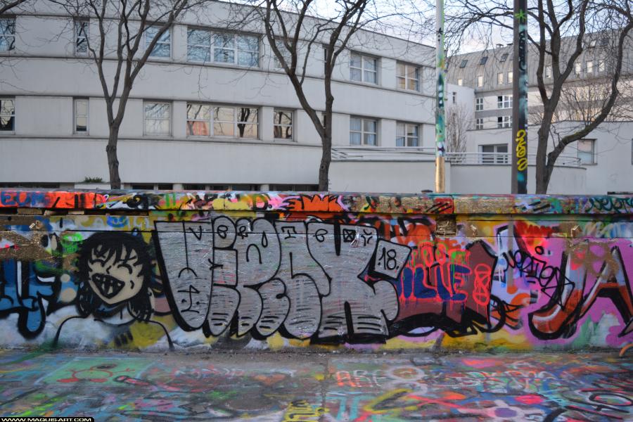 Graffiti de Vertex à L'Aérosol Paris (24 février 2018)