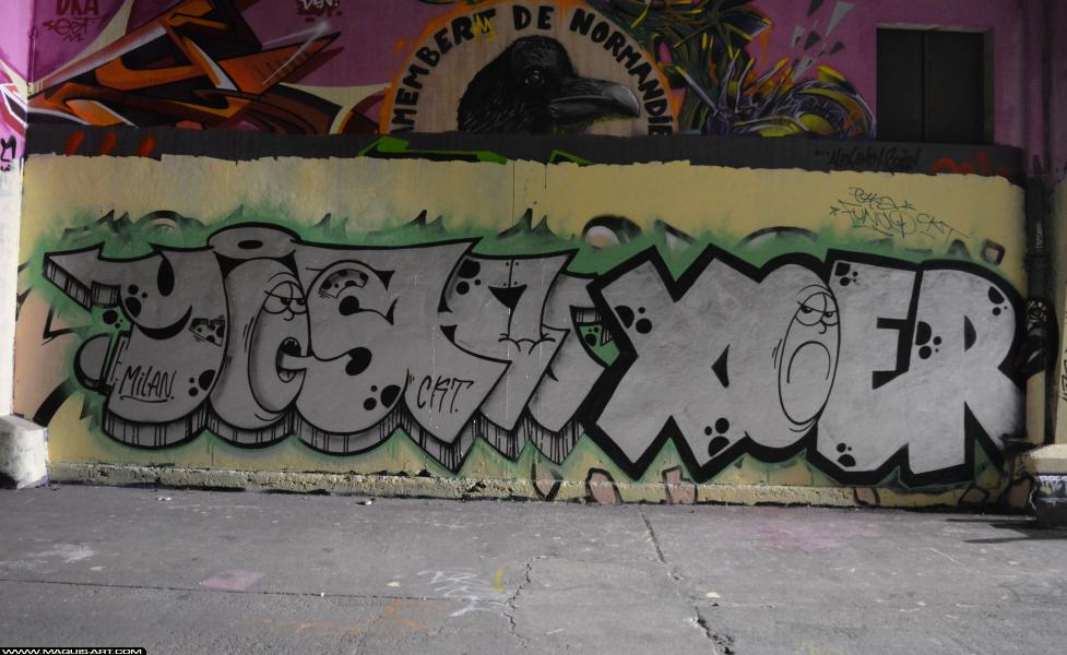 Graffiti de Xoer et Yosh à L'Aérosol Paris (24 février 2018)