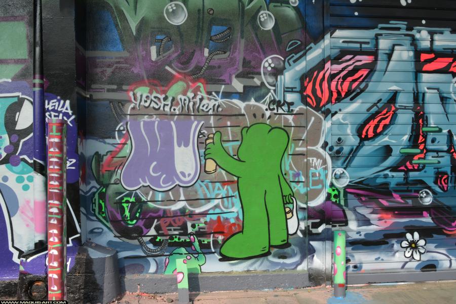 Graffiti d'Yosh à L'Aérosol Paris (24 février 2018)