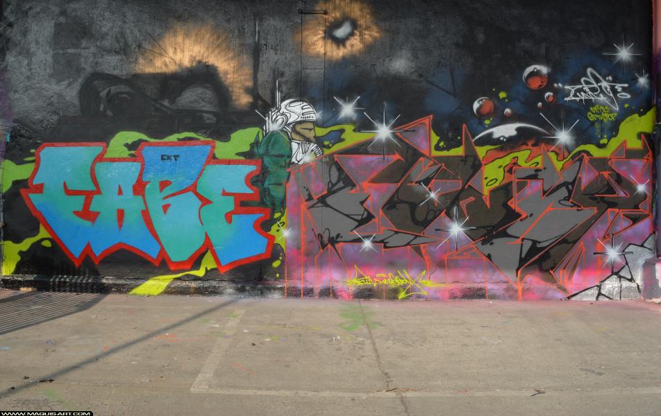 Graffiti de Fabe et Func88 à L'Aérosol Paris (24 février 2018)