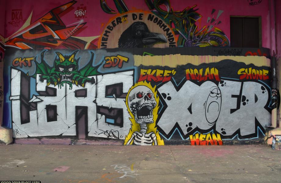 Graffiti de Xoer et Lars à L'Aérosol Paris (24 février 2018)