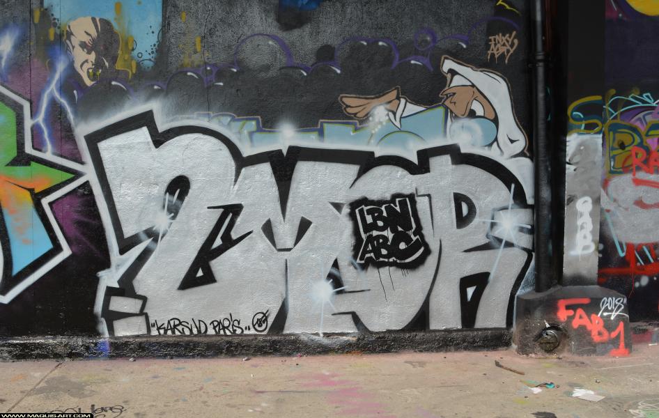 Graffiti de 2mor à L'Aérosol Paris (24 février 2018)