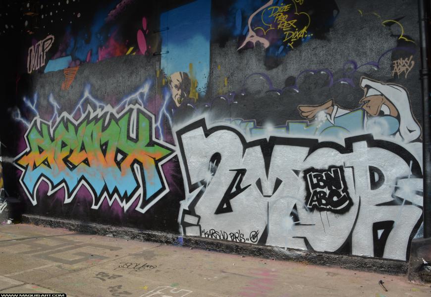 Graffiti de Sfinx et 2mor à L'Aérosol Paris (24 février 2018)