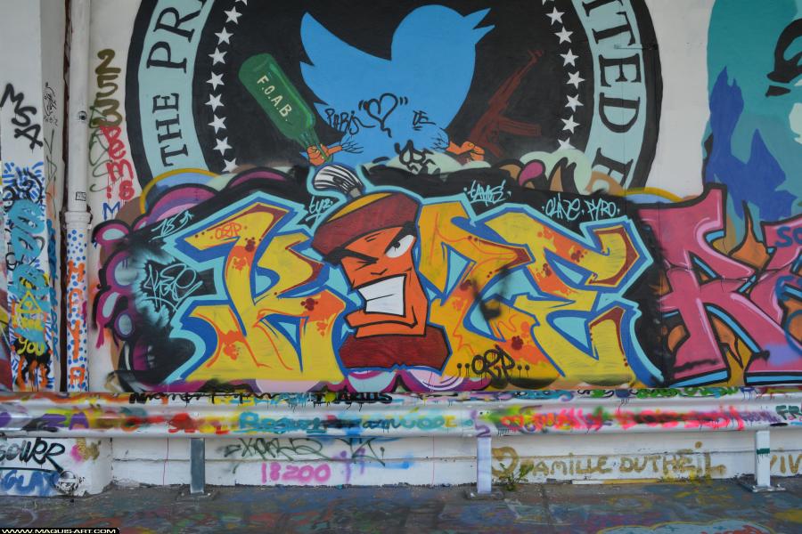 Graffiti de Koze à L'Aérosol Paris (24 février 2018)