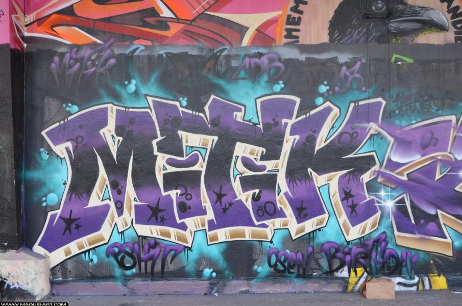 Graffiti de Mitik à L'Aérosol Paris (25 février 2018)