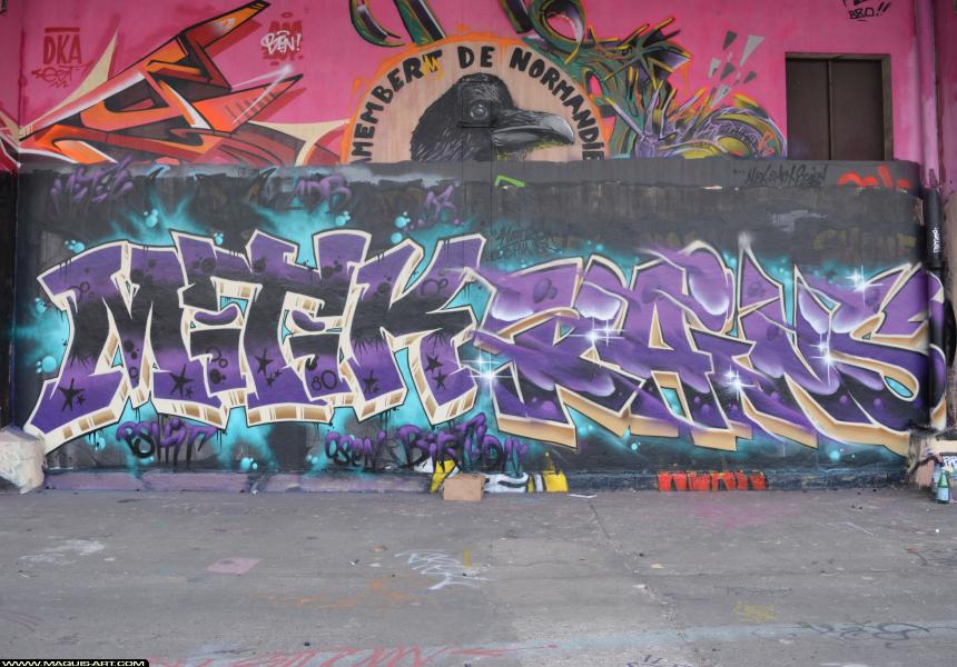 Graffiti de Rains et Mitik à L'Aérosol Paris (25 février 2018)