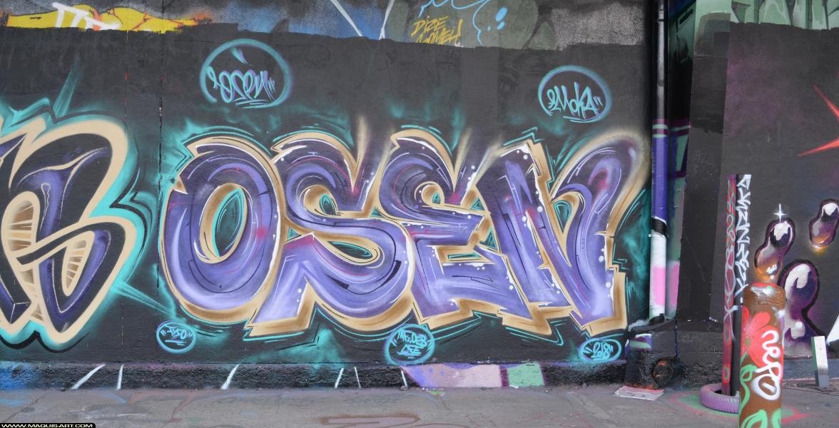 Graffiti d'Osen à L'Aérosol Paris (25 février 2018)