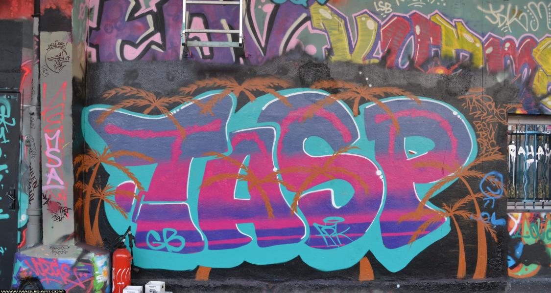 Graffiti de Tasp à L'Aérosol Paris (25 février 2018)
