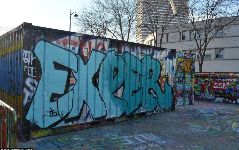 Graffiti d'Exper à L'Aérosol Paris (25 février 2018)