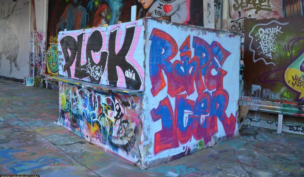 Graffiti de Plek, Ripe et 1ter à L'Aérosol Paris (25 février 2018)