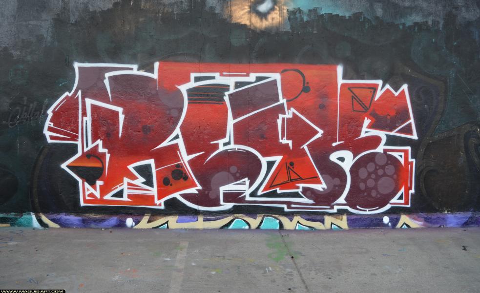 Graffiti de Reak à L'Aérosol Paris (1 mars 2018)