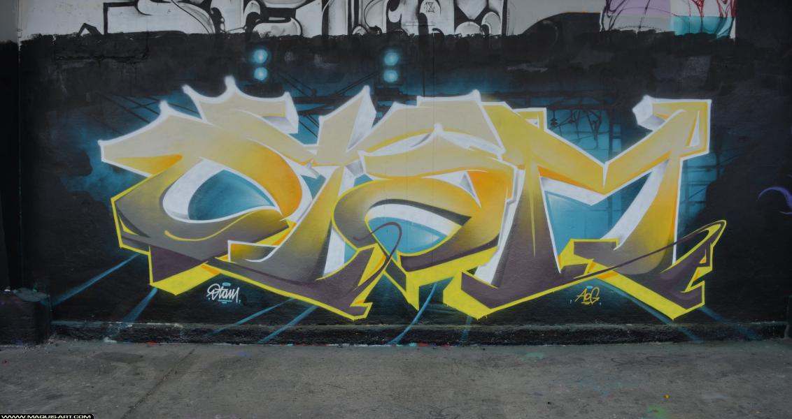 Graffiti d'Otam à L'Aérosol Paris (1 mars 2018)