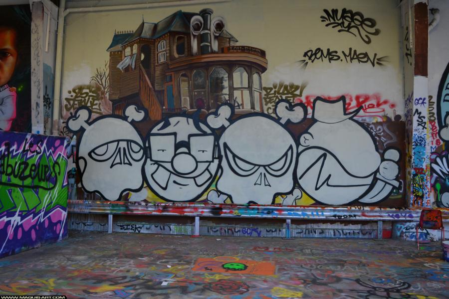 Nega - Artiste Graffiti au Wall of Fame L'Aérosol