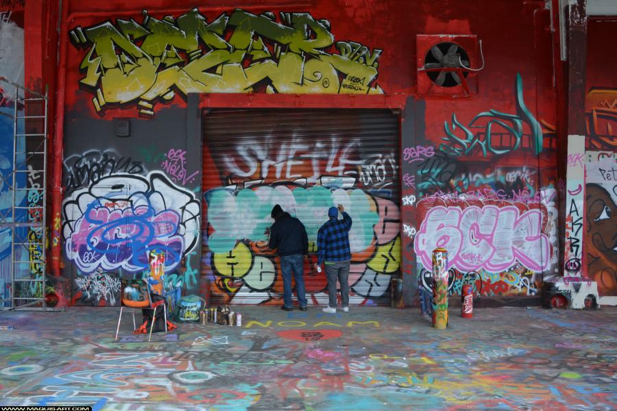 Graffiti de Tak1 et ??? à L'Aérosol Paris (1 mars 2018)