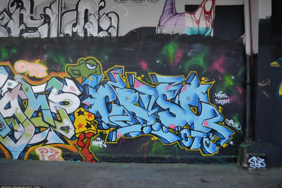 Crise (opc Ctc) - Artiste Graffiti au Wall of Fame L'Aérosol