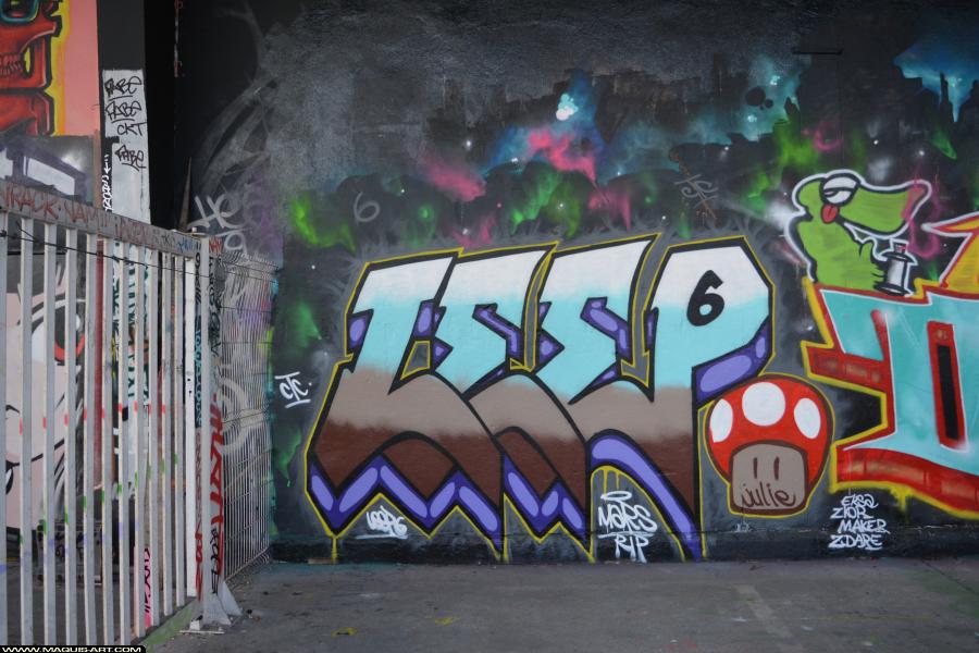 Graffiti de Leep à L'Aérosol Paris (1 mars 2018)
