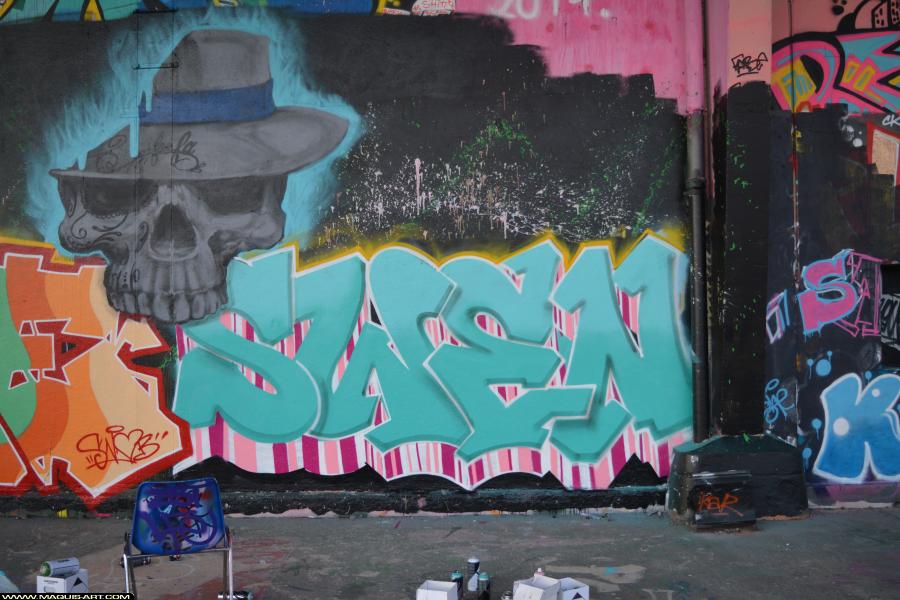 Graffiti de Swen à L'Aérosol Paris (1 mars 2018)