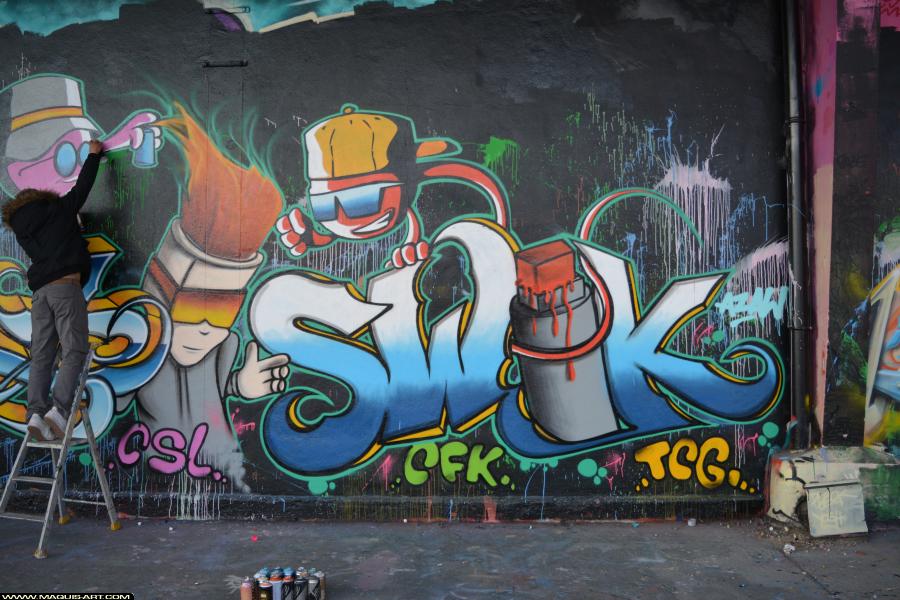 Graffiti à L'Aérosol Paris (1 mars 2018)