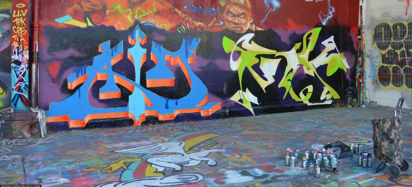 Graffiti de ??? à L'Aérosol Paris (2 mars 2018)