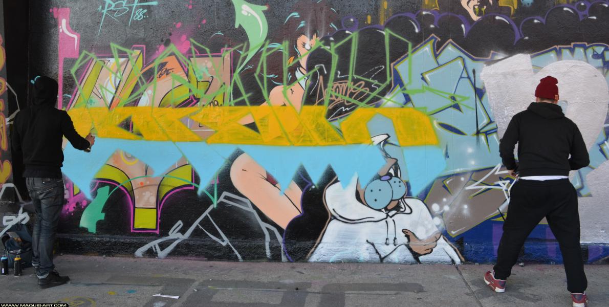 Sfinx - Artiste Graffiti au Wall of Fame L'Aérosol