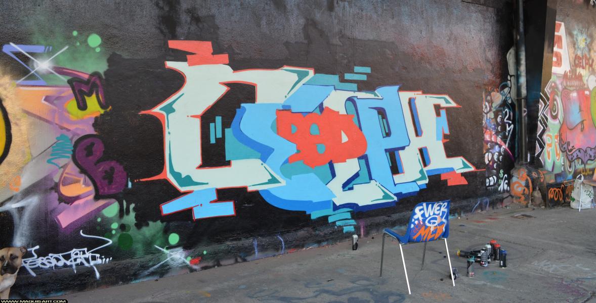 Graffiti de ??? à L'Aérosol Paris (2 mars 2018)