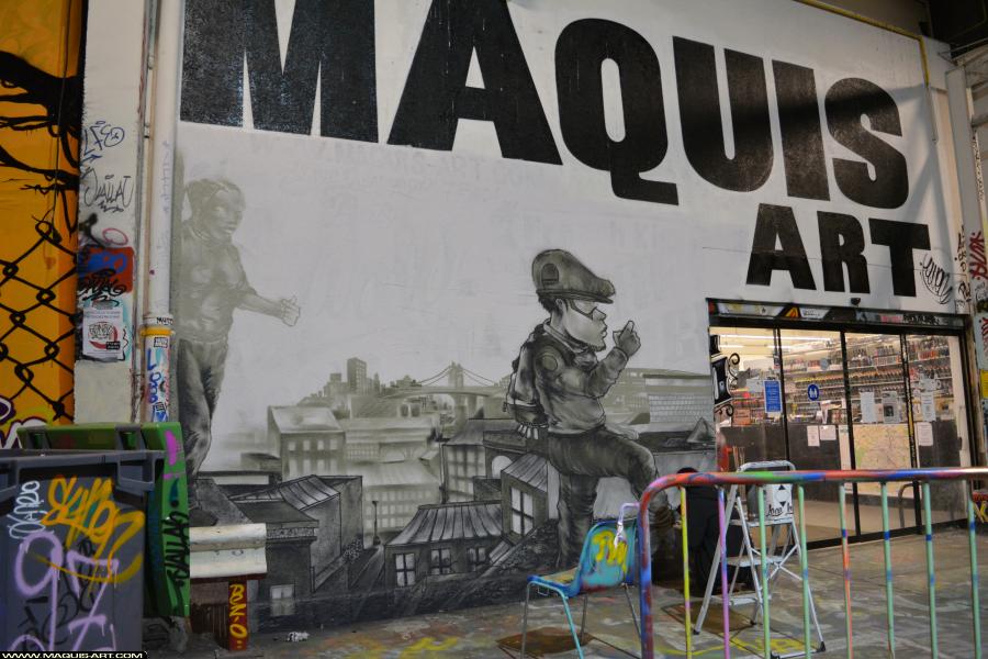 Graffiti de Jowel à L'Aérosol Paris (3 mars 2018)