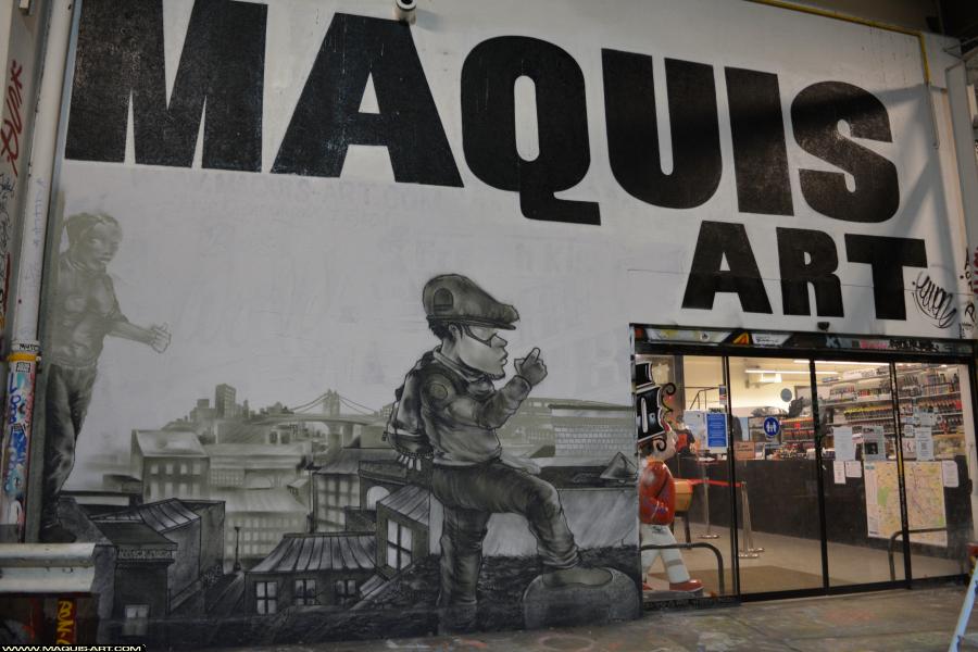 Graffiti de Jowel à L'Aérosol Paris (3 mars 2018)