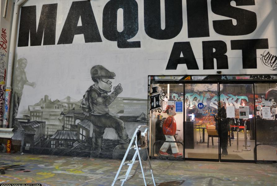 Graffiti de Jowel à L'Aérosol Paris (3 mars 2018)