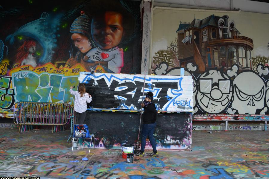 Graffiti de ??? à L'Aérosol Paris (3 mars 2018)