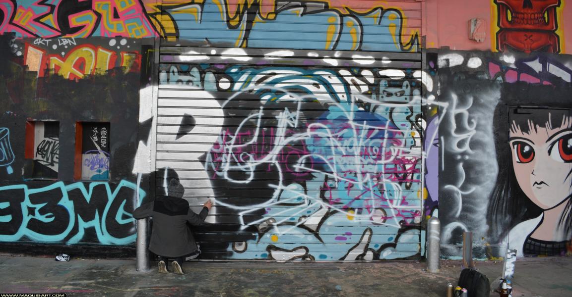 Graffiti de ??? à L'Aérosol Paris (4 mars 2018)