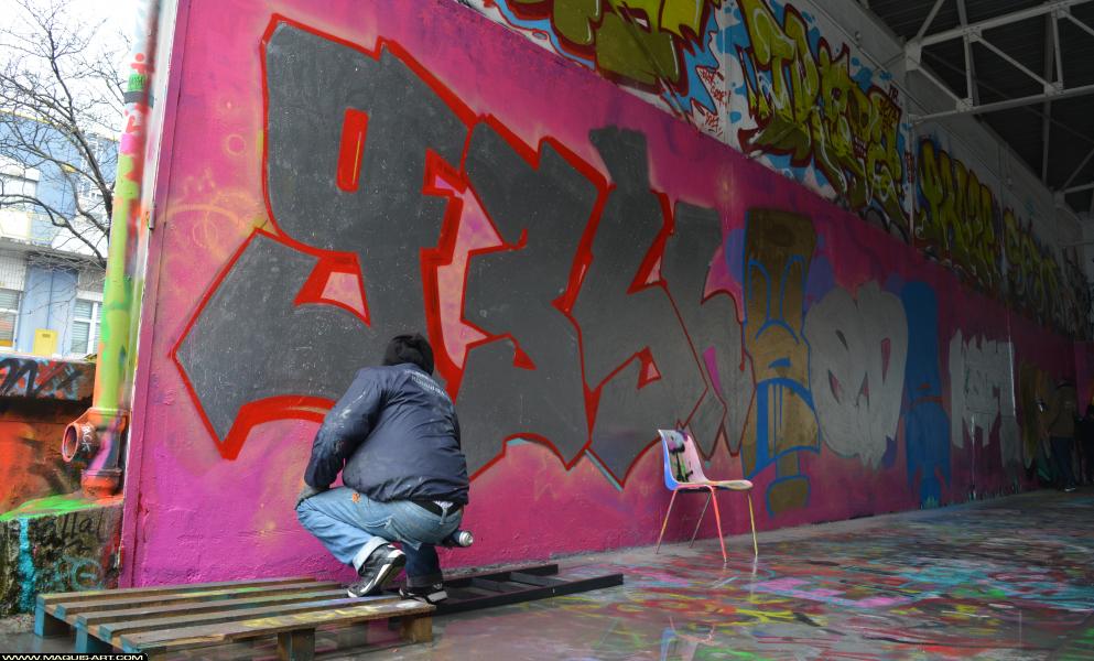 Graffiti de Sheed16 à L'Aérosol Paris (4 mars 2018)