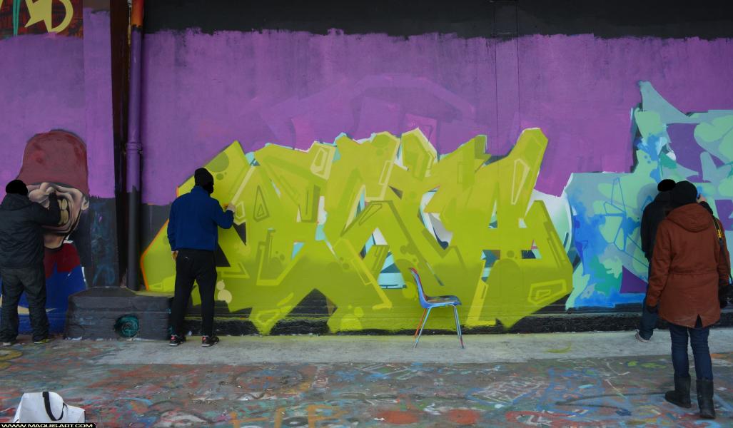 Graffiti de Nesta à L'Aérosol Paris (4 mars 2018)