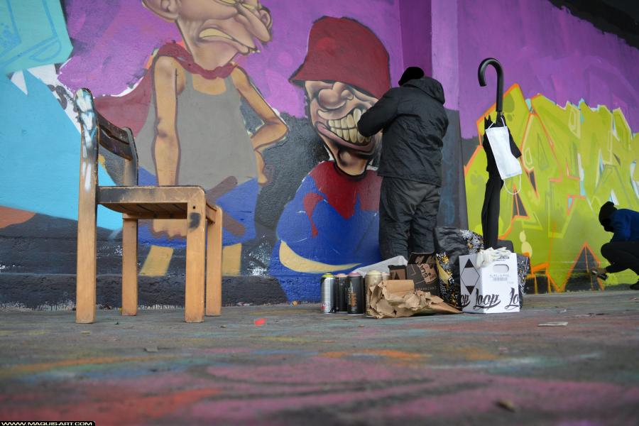 Graffiti à L'Aérosol Paris (15 mars 2018)