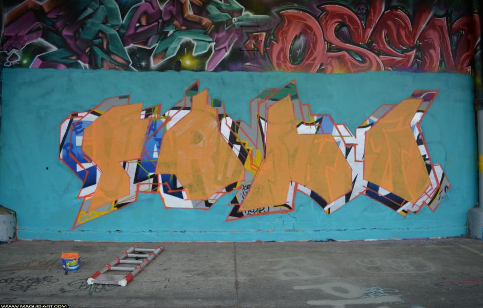 Fymo - Artiste Graffiti au Wall of Fame L'Aérosol