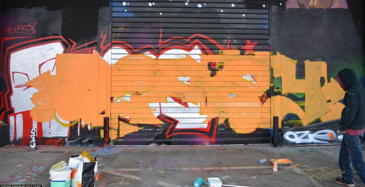 Graffiti de Dissy à L'Aérosol Paris (8 mars 2018)
