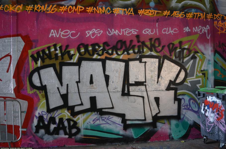 Graffiti d'Iaze à L'Aérosol Paris (8 mars 2018)