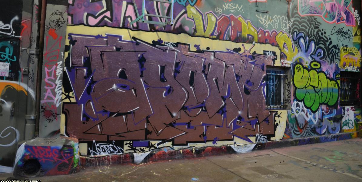 Graffiti de Vision et Agomer à L'Aérosol Paris (8 mars 2018)