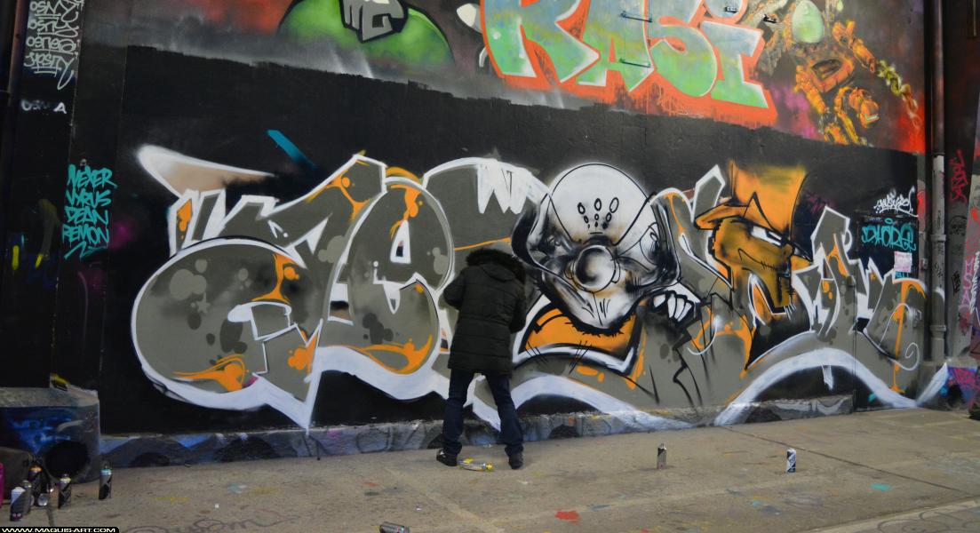 Graffiti de Tomb à L'Aérosol Paris (8 mars 2018)