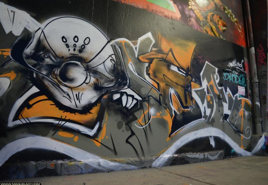 Graffiti de Tomb à L'Aérosol Paris (8 mars 2018)